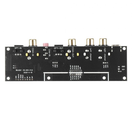 bluetooth 5.0 Audio DAC ADC 24 Bit Transmit Receive Converter DSP Digital Processing Optical Fiber Output Coaxial Analog Stereo bluetooth 5.0 Audio DAC ADC 24 Bit Transmit Receive Converter DSP Digital Processing Optical Fiber Output Coaxial Analog Stereo