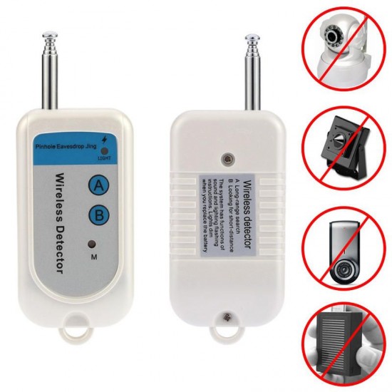 RF Wireless Signal Radio Detector Camera Audio Bug Tracer Finder 100MHz-2600MHz 1-10M Detecting Range