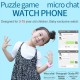 Kids Swimming Smart Watch Touch Screen Smart Bracelet GPRS+LBS Anti-Lost Location with Camera Support SIM Card/ Alarm Clock/ SOS Call/ Voice Chat