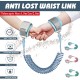 Reflective Rope + Rotating Head + Induction Lock 1.5m/2m/2.5m Anti-Lost Belt Anti Lost Device Traction Rope Anti-Missing Bracelet