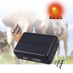 V44 Solar Power 4G Pet Tracker WIFI GPS LBS Tracker IP67 WaterproofCattle Sheep Kids Anti-Lost Tracker