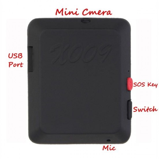 X009 Mini Camera GSM Monitor Video Recorder With SOS and GPS Function X009 Mini Camera GSM Monitor Video Recorder With SOS and GPS Function