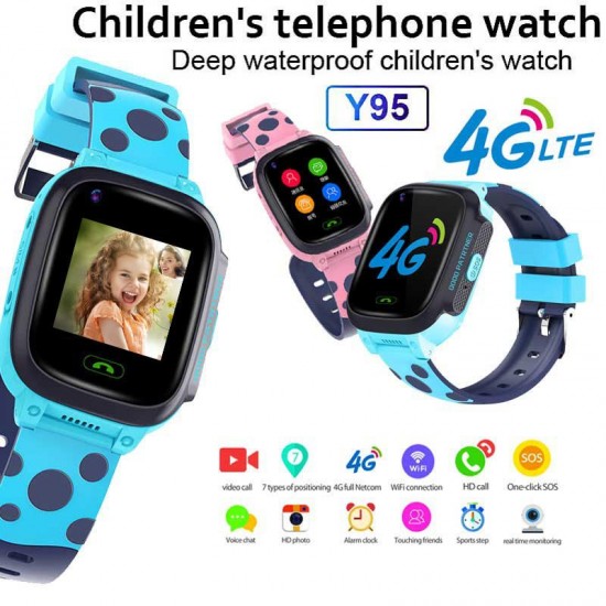 Y95 4G Child Smart Watch Phone GPS Waterproof Kids Smart Watch WiFi Anti-lost SIM Locator Tracker HD Video Call Y95 4G Child Smart Watch Phone GPS Waterproof Kids Smart Watch WiFi Anti-lost SIM Locator Tracker HD Video Call