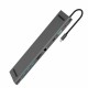 10-in-1 Type C Hub to RJ45 HDMI 3xUSB 3.0 Adapter Dock HUB Converters For Laptop Mobile Phone 10-in-1 Type C Hub to RJ45 HDMI 3xUSB 3.0 Adapter Dock HUB Converters For Laptop Mobile Phone