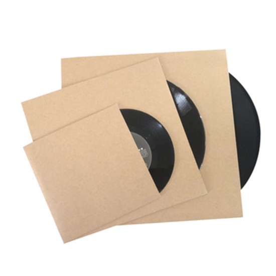 10Pcs Kraft Paper Inner Sleeves LP Turntable Vinyl Record Player Protection Bag for 7/10/12 inch