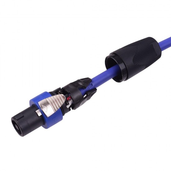 12AWG NL4FC Four-core Ohm Head Oxygen-free Copper Speaker Cable Connector for Audio Mixer Amplifier Stage 12AWG NL4FC Four-core Ohm Head Oxygen-free Copper Speaker Cable Connector for Audio Mixer Amplifier Stage