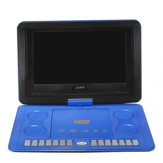 13.8 inch HD TV Home Car DVD Player VCD CD MP3 270 Degree Rotate Multi Media Game Player with Gamepad Remote Controller