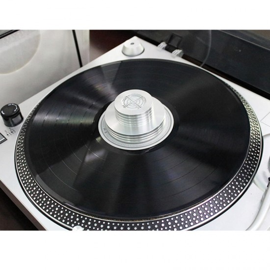 1Pcs Metal Clamp Disc Stabilizer For Vinyl Record Player Turntable Vibration Full Aluminum Silvery 1Pcs Metal Clamp Disc Stabilizer For Vinyl Record Player Turntable Vibration Full Aluminum Silvery