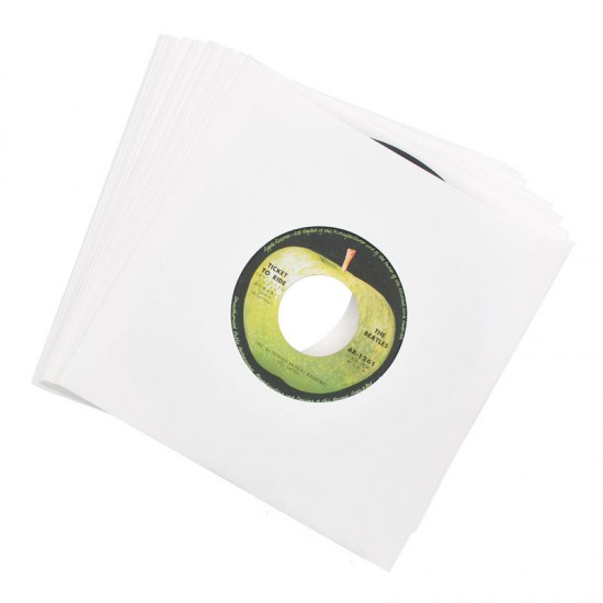 20Pcs 7 Inch Kraft Paper Vinyl Disc Thick Paper Bags Anti-Static Protection Bag for LP Turntable Vinyl Record Internal Bag