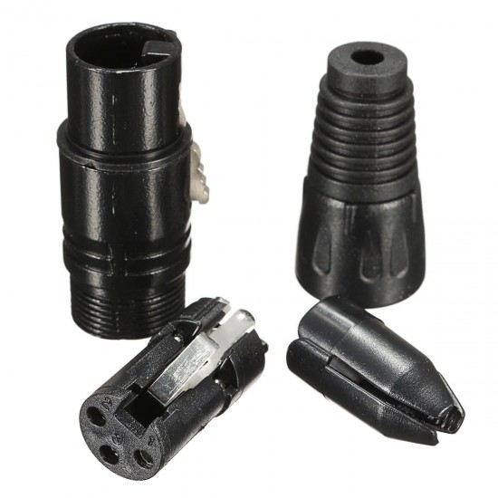 20Pcs XLR 3-Pin 1.8cm Male to 1.5cm Female Connectors MIC Snake Plug Audio Microphone Connector 20Pcs XLR 3-Pin 1.8cm Male to 1.5cm Female Connectors MIC Snake Plug Audio Microphone Connector