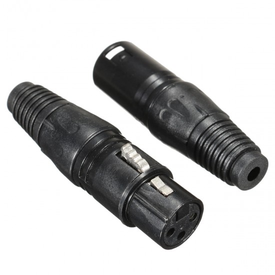 20Pcs XLR 3-Pin 1.8cm Male to 1.5cm Female Connectors MIC Snake Plug Audio Microphone Connector 20Pcs XLR 3-Pin 1.8cm Male to 1.5cm Female Connectors MIC Snake Plug Audio Microphone Connector