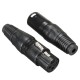 20Pcs XLR 3-Pin 1.8cm Male to 1.5cm Female Connectors MIC Snake Plug Audio Microphone Connector 20Pcs XLR 3-Pin 1.8cm Male to 1.5cm Female Connectors MIC Snake Plug Audio Microphone Connector