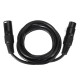 2Pcs 2M Mic DMX Audio Cable 3 Pin XLR Male to XLR Female Microphone Cable 2Pcs 2M Mic DMX Audio Cable 3 Pin XLR Male to XLR Female Microphone Cable