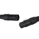 2Pcs 2M Mic DMX Audio Cable 3 Pin XLR Male to XLR Female Microphone Cable