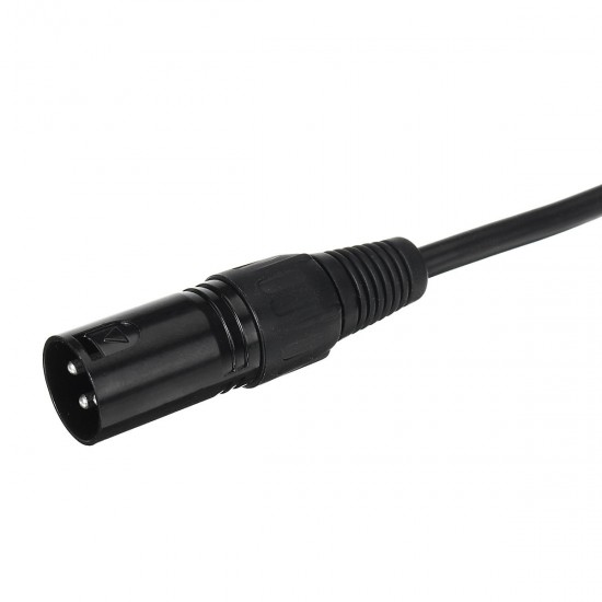 2Pcs 2M Mic DMX Audio Cable 3 Pin XLR Male to XLR Female Microphone Cable