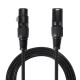 2Pcs 2M Mic DMX Audio Cable 3 Pin XLR Male to XLR Female Microphone Cable