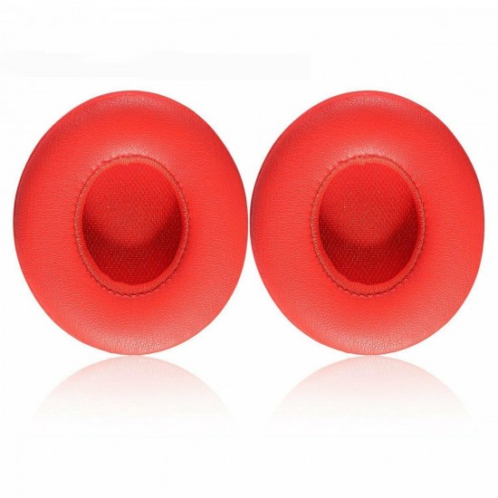 2Pcs Replacement Cushion Earpads for Beats Solo 2 Solo3 Headphones Leather Noise Block Quietcomfort Soft Earphone Pad