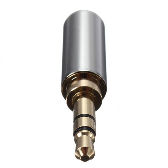 3 Pole Male Headphone Jack Plug Metal Audio +Heat Shrinkable Tube 3 Pole Male Headphone Jack Plug Metal Audio +Heat Shrinkable Tube