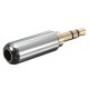 3 Pole Male Headphone Jack Plug Metal Audio +Heat Shrinkable Tube 3 Pole Male Headphone Jack Plug Metal Audio +Heat Shrinkable Tube