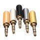 3 Pole Male Headphone Jack Plug Metal Audio +Heat Shrinkable Tube 3 Pole Male Headphone Jack Plug Metal Audio +Heat Shrinkable Tube