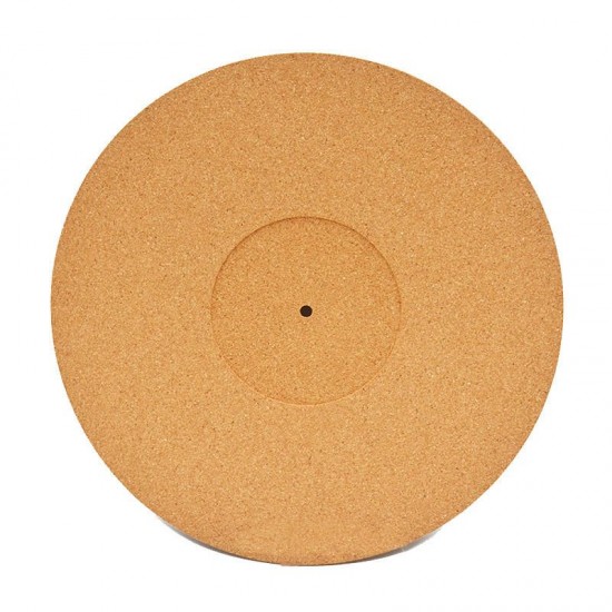 300mm 3MM Cork Wood LP Vinyl Turntable Record Pad Anti-skid Anti-static Soft Mat for Turntable Player