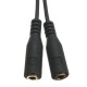 3.5MM 1 Male To 2 Dual Female Earphone Microphone Y Splitter Audio Cable Adapter