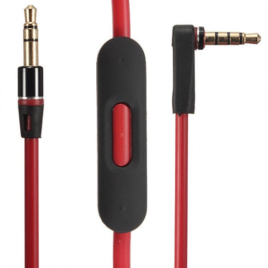 3.5mm L Jack Audio Cable Wire Replacement For Beats Solo And Others