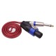 6.5mm to Ohm Head 4-Core Audio Cable foe Stage Speaker Amplifier