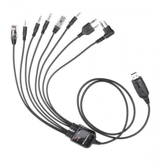 8 In 1 Multiple Radio USB Programming Data Cable Cord for Motorola Kenwood
