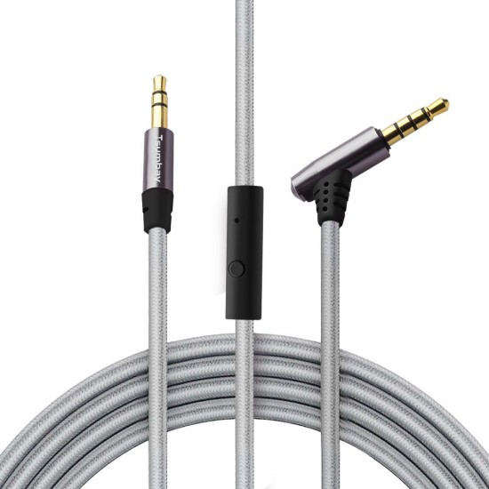 1M 3.5mm AUX Cable Male To Male Jack Audio Cable Cord w In-line Remote Microphone for Headphones 1M 3.5mm AUX Cable Male To Male Jack Audio Cable Cord w In-line Remote Microphone for Headphones