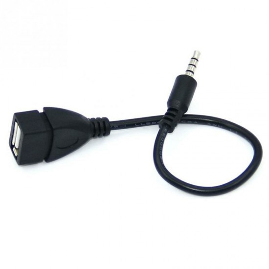 Audio Convert Wire Car AUX Cable A Female OTG Converter Adapter Cable 3.5mm Male Audio AUX Jack to USB 2.0 Type Audio Convert Wire Car AUX Cable A Female OTG Converter Adapter Cable 3.5mm Male Audio AUX Jack to USB 2.0 Type
