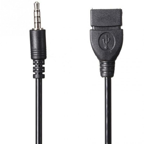 Audio Convert Wire Car AUX Cable A Female OTG Converter Adapter Cable 3.5mm Male Audio AUX Jack to USB 2.0 Type Audio Convert Wire Car AUX Cable A Female OTG Converter Adapter Cable 3.5mm Male Audio AUX Jack to USB 2.0 Type