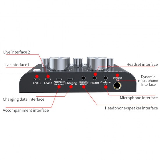 V8 Live Sound Card Audio External USB Headset Multi-Function Microphone Live Broadcast Computer PC Sound Card V8 Live Sound Card Audio External USB Headset Multi-Function Microphone Live Broadcast Computer PC Sound Card