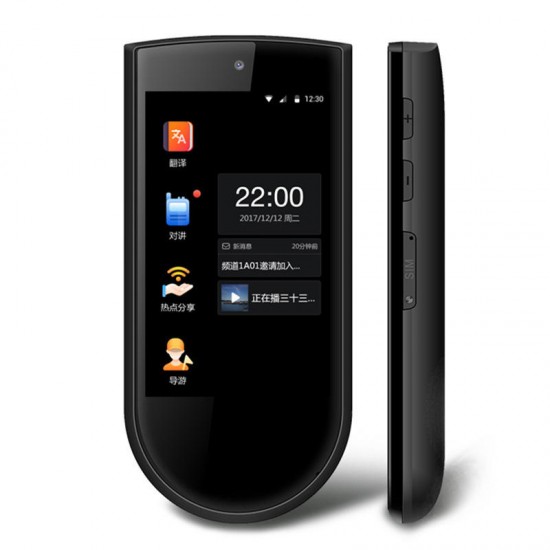 T2 72 Languages AI Voice Translator Online Offline Translate Phonto Simultaneous Real Time Translation 3300mAh