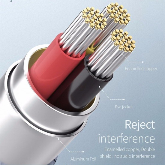 Male-To-Male Audio Cable 3.5mm Jack Aux Speaker Wire Car Headphone MP3 Aluminium Alloy Delicate Sound Cable