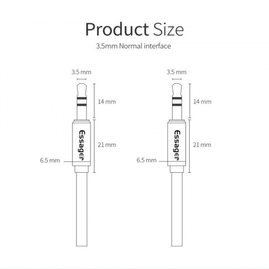 Male-To-Male Audio Cable 3.5mm Jack Aux Speaker Wire Car Headphone MP3 Aluminium Alloy Delicate Sound Cable Male-To-Male Audio Cable 3.5mm Jack Aux Speaker Wire Car Headphone MP3 Aluminium Alloy Delicate Sound Cable