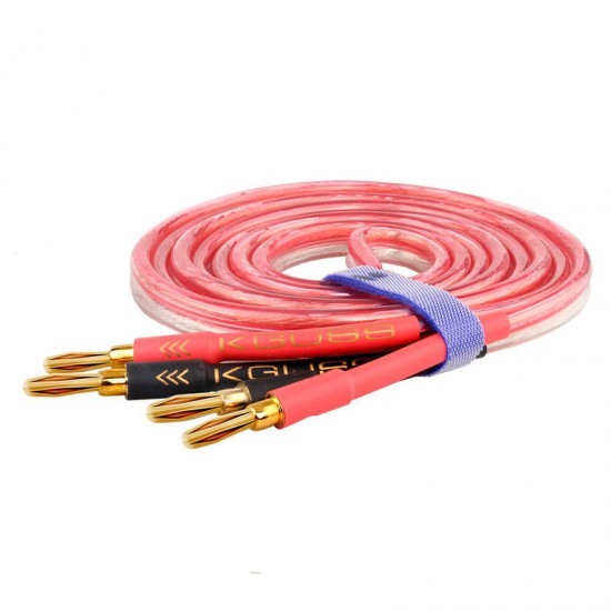 Banana Head 4N Oxygen-free Pure Copper Speaker Power Amplifier Audio Cable