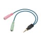 Each 3.5mm 2 in 1 Y Earphone Splitter Adapter Audio Aux Cable Each 3.5mm 2 in 1 Y Earphone Splitter Adapter Audio Aux Cable