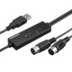 MIDI to USB Wired to bluetooth Wireless Cable Adapter Converter for Windows PC for iOS Android Mobile Phone MIDI to USB Wired to bluetooth Wireless Cable Adapter Converter for Windows PC for iOS Android Mobile Phone