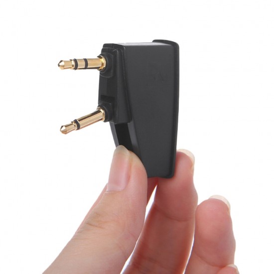 Portable Headset Adapter Plug 3.5mm Jack Mini For QC15 QC3 Airplane Travel Accessories Lightweight Durable Foldable Portable Headset Adapter Plug 3.5mm Jack Mini For QC15 QC3 Airplane Travel Accessories Lightweight Durable Foldable