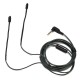 Replacement 0.75mm 1.2M Upgraded Plated Audio Cable Earphone Headphone Cable for KZ ZS3