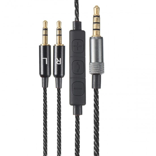 Replacement Nylon Flexural 1.2m Audio Cable with Microphone for Sol Republic Master Tracks HD V8 V10 V12 X3 Headphone Replacement Nylon Flexural 1.2m Audio Cable with Microphone for Sol Republic Master Tracks HD V8 V10 V12 X3 Headphone