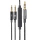 Replacement Nylon Flexural 1.2m Audio Cable with Microphone for Sol Republic Master Tracks HD V8 V10 V12 X3 Headphone