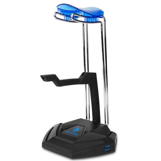 W10 Headset Stand Holder with 3.5mm AUX Port USB HUB W10 Headset Stand Holder with 3.5mm AUX Port USB HUB