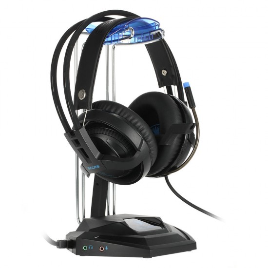 W10 Headset Stand Holder with 3.5mm AUX Port USB HUB W10 Headset Stand Holder with 3.5mm AUX Port USB HUB