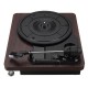 33RPM Antique Gramophone Turntable Disc Vinyl Wood Record Player RCA R/L 3.5mm Output USB