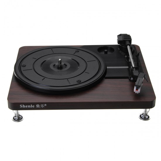 33RPM Antique Gramophone Turntable Disc Vinyl Wood Record Player RCA R/L 3.5mm Output USB 33RPM Antique Gramophone Turntable Disc Vinyl Wood Record Player RCA R/L 3.5mm Output USB