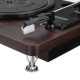 33RPM Antique Gramophone Turntable Disc Vinyl Wood Record Player RCA R/L 3.5mm Output USB