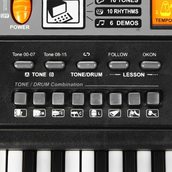 Standard 61 Keys Children Electronic Piano Keyboard with External Speaker Microphone Supports Singing Following Teaching Standard 61 Keys Children Electronic Piano Keyboard with External Speaker Microphone Supports Singing Following Teaching