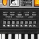 Standard 61 Keys Children Electronic Piano Keyboard with External Speaker Microphone Supports Singing Following Teaching